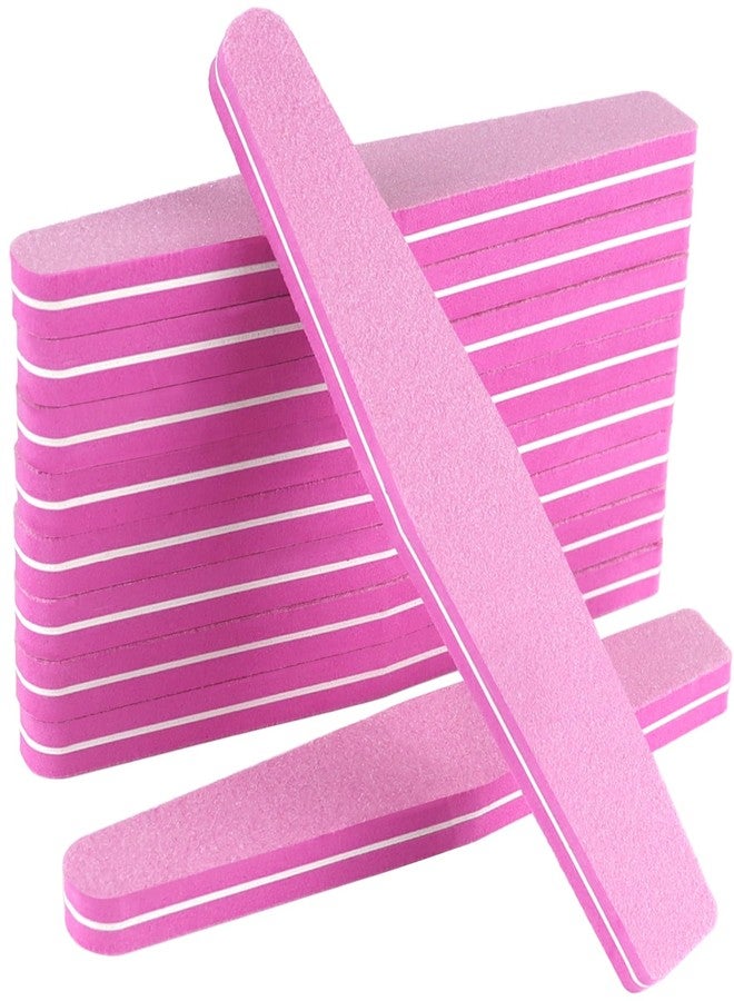 TKYZMS 10 Pack 100/180 Grit Nail Files and buffers,Double Sided Nail Files,Nail Buffer Block,Fingernail File,Sponge Buffing Nail File,for Acrylic/Natural Nails(Pink) - Image 1